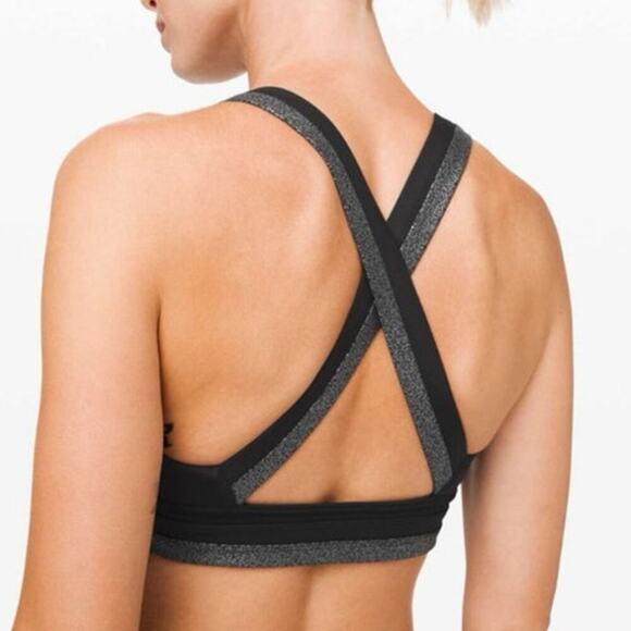 Lululemon Power Position Bra Black 8 - Picture 2 of 9